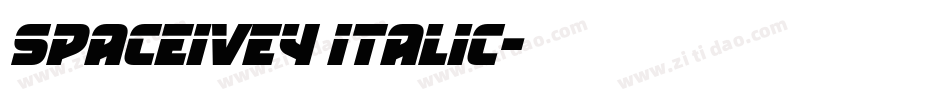 SpaceIvey Italic字体转换